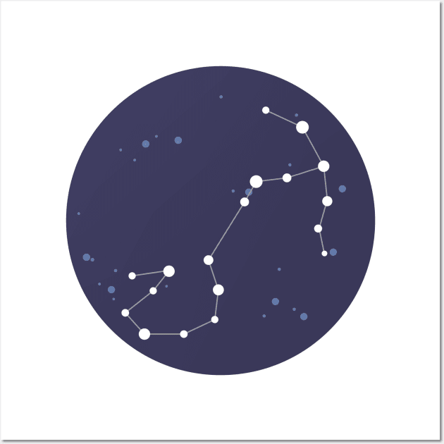 Scorpio Constellation Wall Art by aglomeradesign